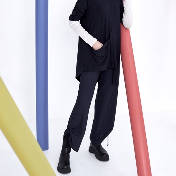 NAYA wide leg travel fabric trousers S New - Picture 1 of 5